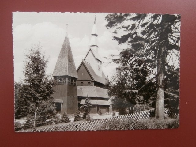 Ansicht Kaart Hahnenklee Duitsland 1960 Noorse Hout Kerk, Verzamelen, Verzenden, 1960 tot 1980, Gelopen, Duitsland