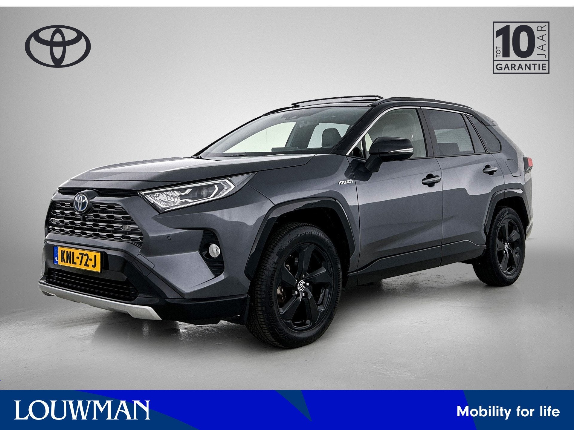 Toyota RAV4 2.5 Hybrid Bi-Tone | BTW voertuig | Trekhaak | S, Gebruikt, 4 cilinders, Leder en Stof, 218 pk