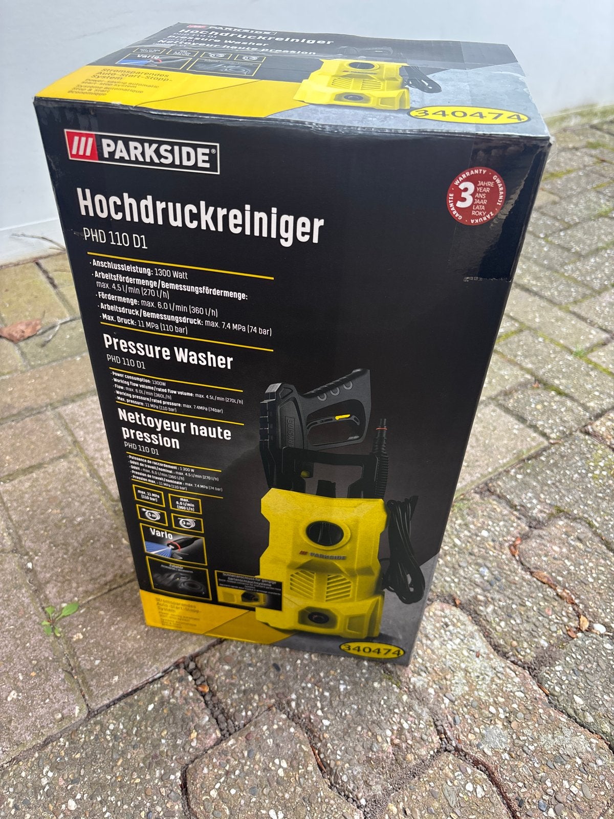 Parkside Hogedrukreiniger PHD 110 D1 - Nieuw in doos, Ophalen of Verzenden, Nieuw