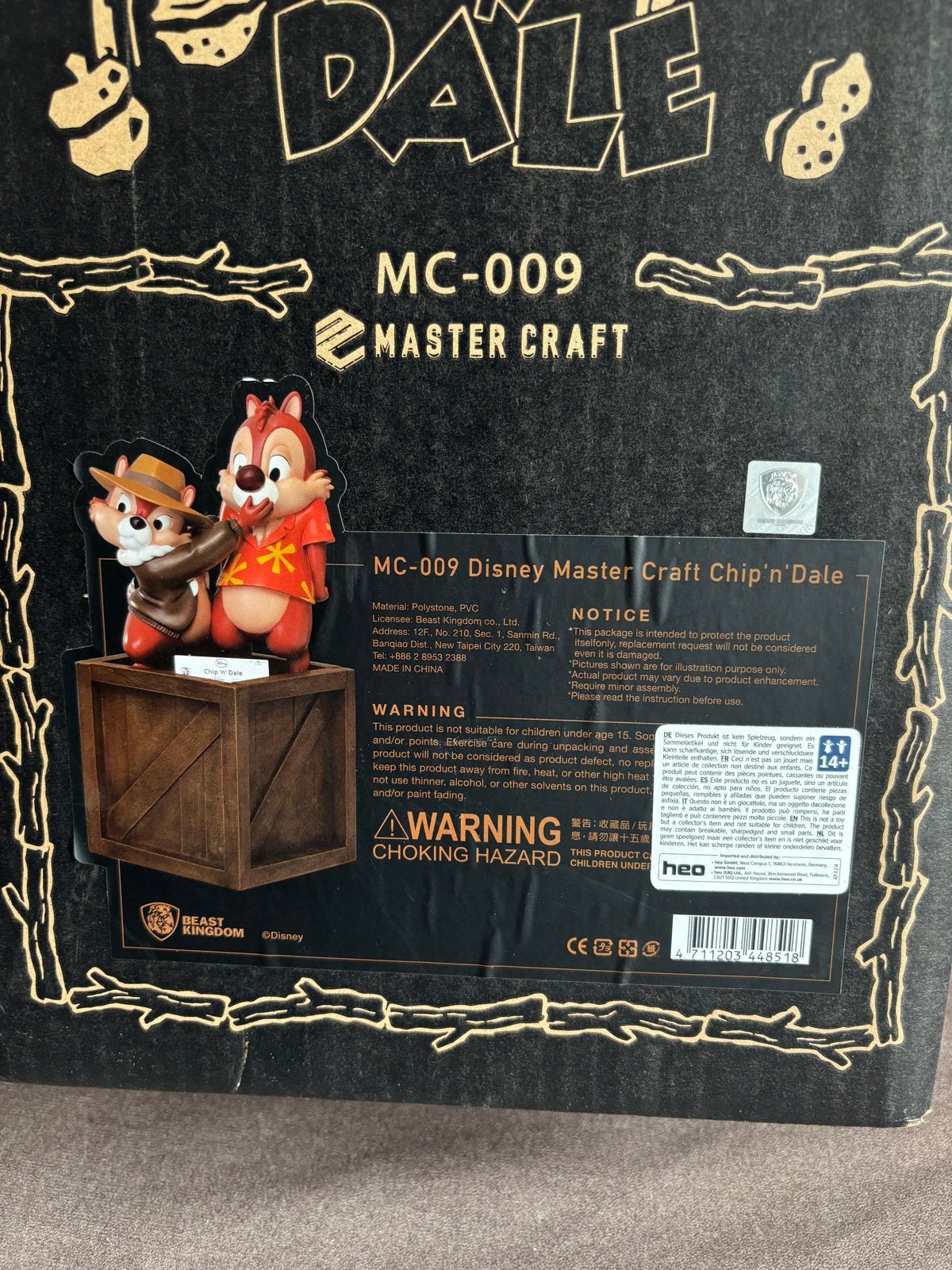 Disney Master Craft Knabbel en Babbel Beeld MC-009, Verzamelen, Ophalen, Nieuw, Beeldje of Figuurtje