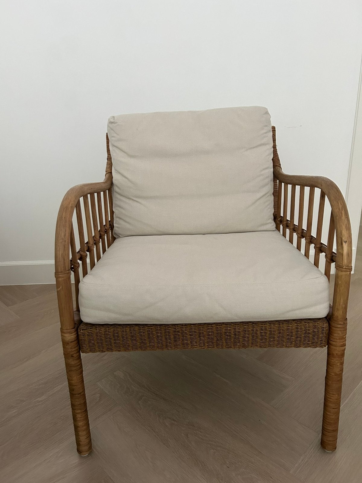 IKEA HOLMSTA / FRÖKNABO Armchair, Ophalen, Bruin, Hout, Zo goed als nieuw