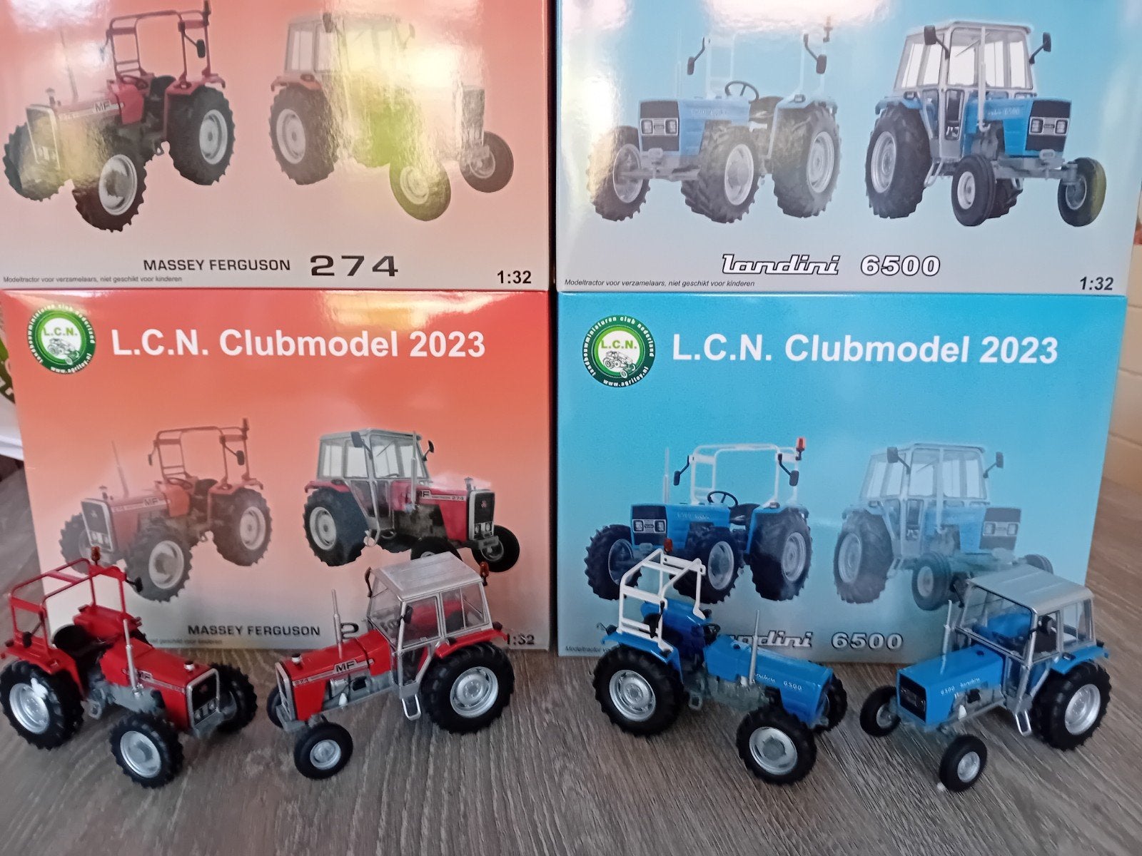 LCN clubmodellen 2023 MF en Landini. Set van 4, Ophalen, Nieuw, Tractor of Landbouw, Overige merken