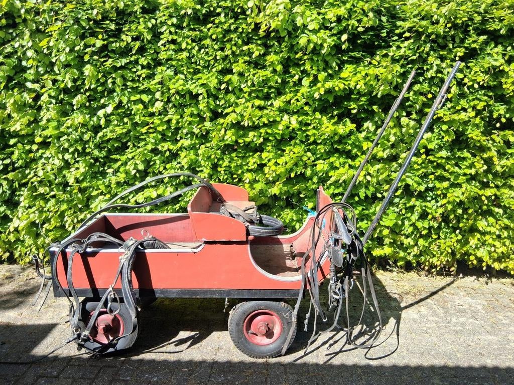 Rode plateauwagen voor diverse doeleinden, Ophalen of Verzenden, Gebruikt