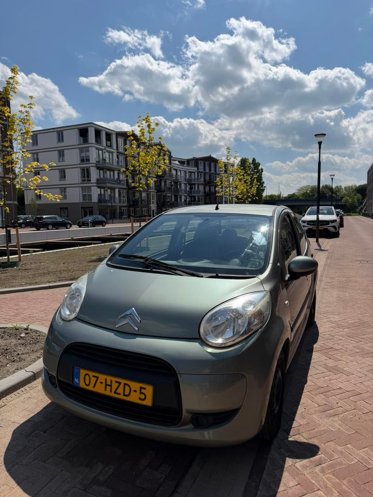 Citroën C1 1.0 5-DRS 2009 Groen | Airco | Elek Ramen | APK, Voorwielaandrijving, Euro 5, Stof, Zwart