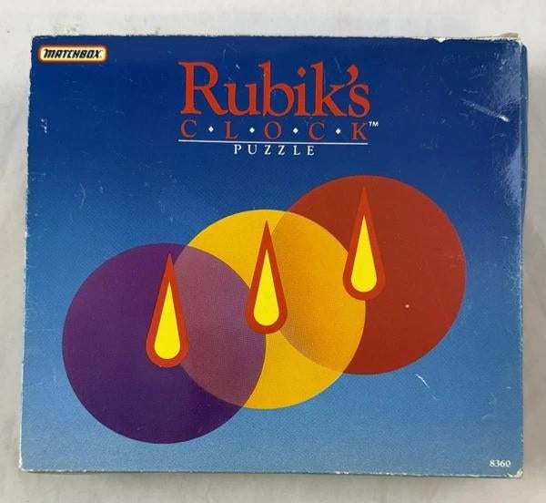 Matchbox Rubik's Clock Puzzle Retro vintage 1988 spel puzzel