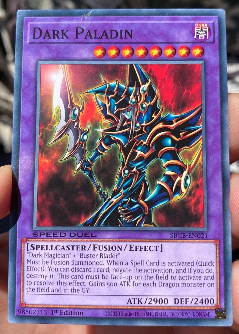 Yu-Gi-Oh! Dark Paladin SBCB 1st Edition Duel Promo !, Hobby en Vrije tijd, Verzamelkaartspellen | Yu-gi-Oh!, Ophalen of Verzenden