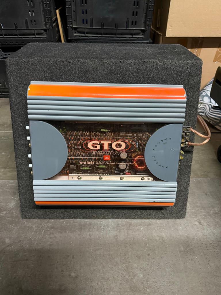 JBL GTO 4000 versterker + Caliber Rally CWR12 subwoofer, Auto diversen, Autoradio's, Ophalen, Gebruikt