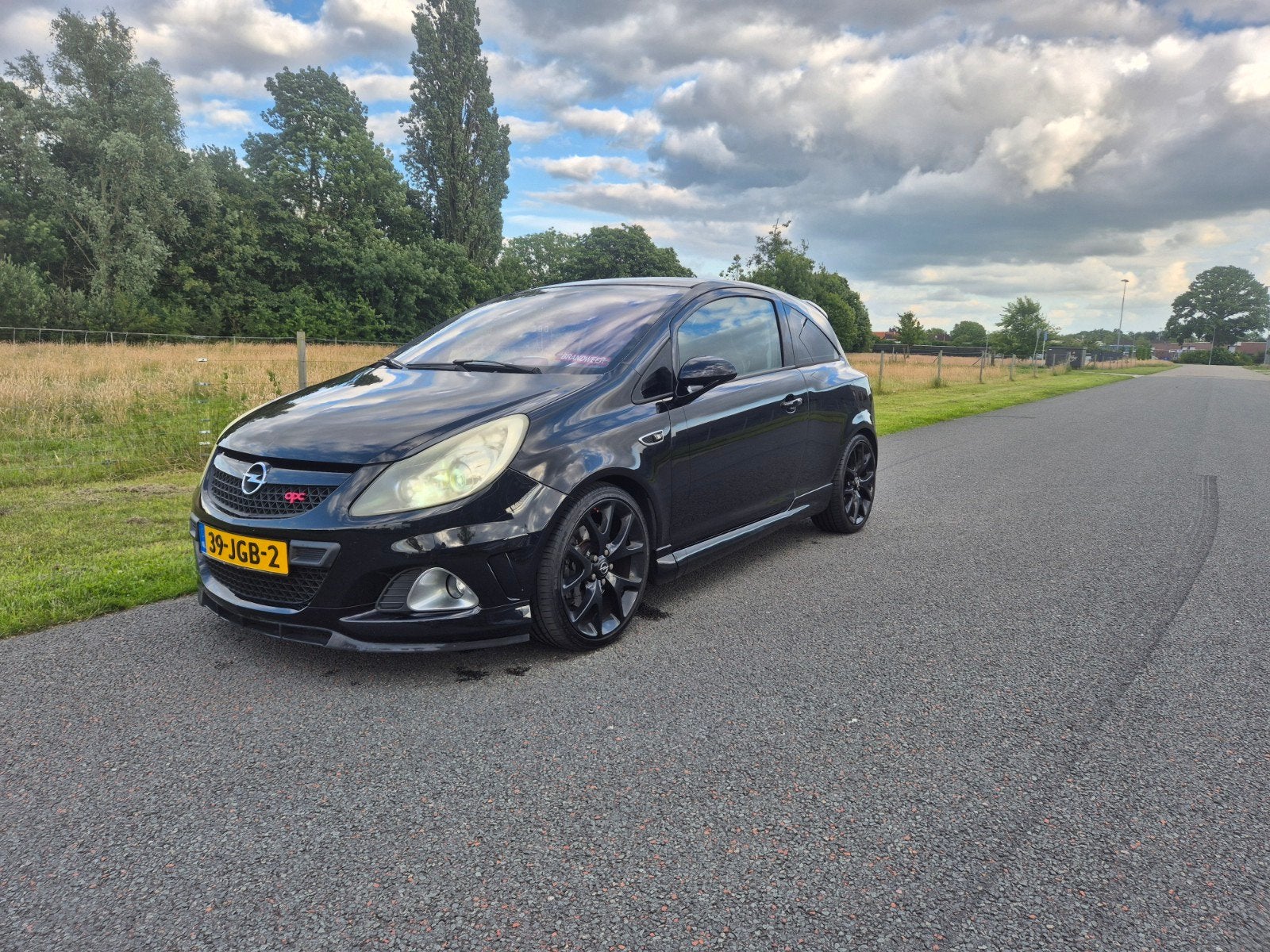 Opel Corsa 1.6 OPC Turbo 3D 2008 Zwart 192pk + nieuwe APK, Auto's, 4 cilinders, Leder en Stof, Zwart, Handgeschakeld