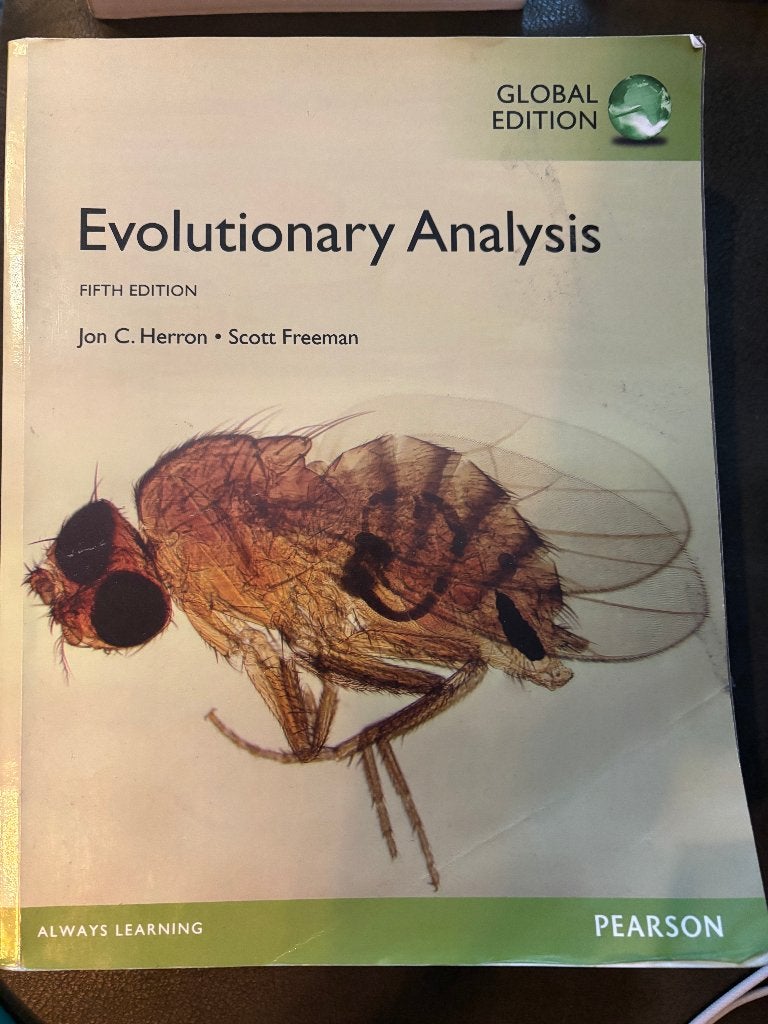 Evolutionary Analysis Fifth Edition Jon C. Herron, Boeken, Ophalen of Verzenden, Gelezen, Jon C. Herron/Scott Freeman, Natuurwetenschap