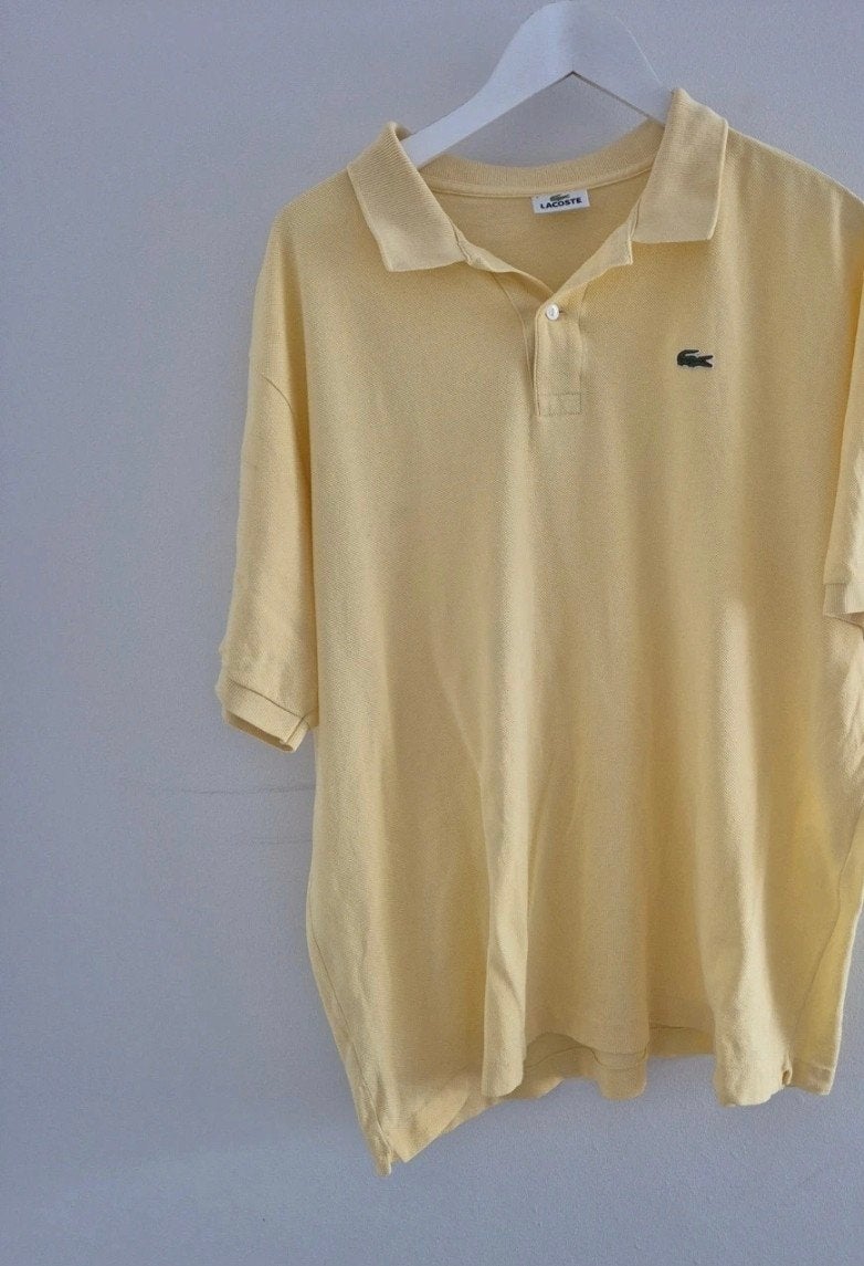Lacoste polo shirt geel maat 8, Verzenden, Lacoste, Geel, Overige maten