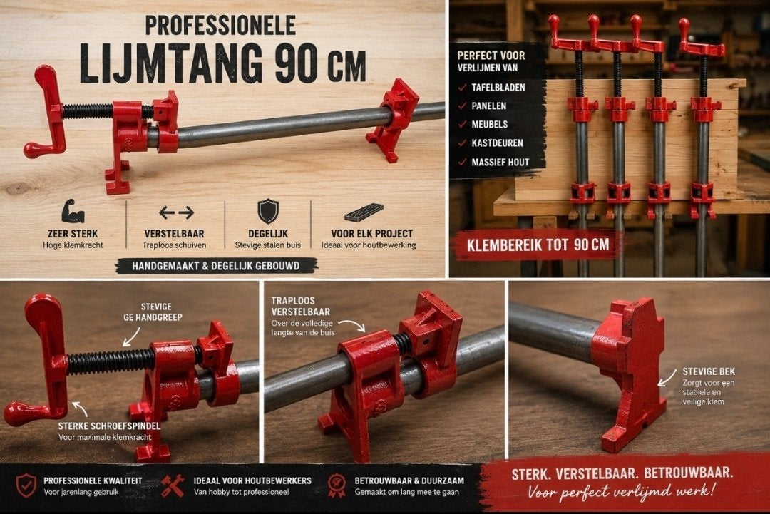 Professionele Lijmtang 90 cm | Verstelbare Buisklem | Op Maa, Doe-het-zelf en Verbouw, Gereedschap | Handgereedschap, Ophalen of Verzenden