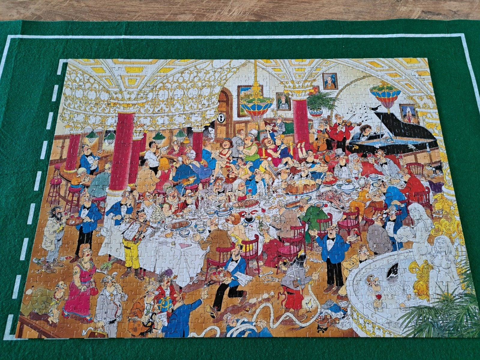 jan van haasteren ' de bruiloft', Ophalen, 500 t/m 1500 stukjes, Zo goed als nieuw, Legpuzzel