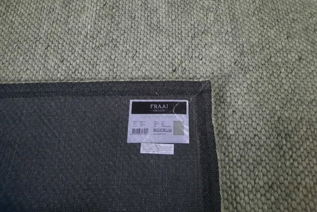 Prachtig groot vloerkleed Fraai Melange Mint wol 230x330, Ophalen, 200 cm of meer, Rechthoekig, Groen