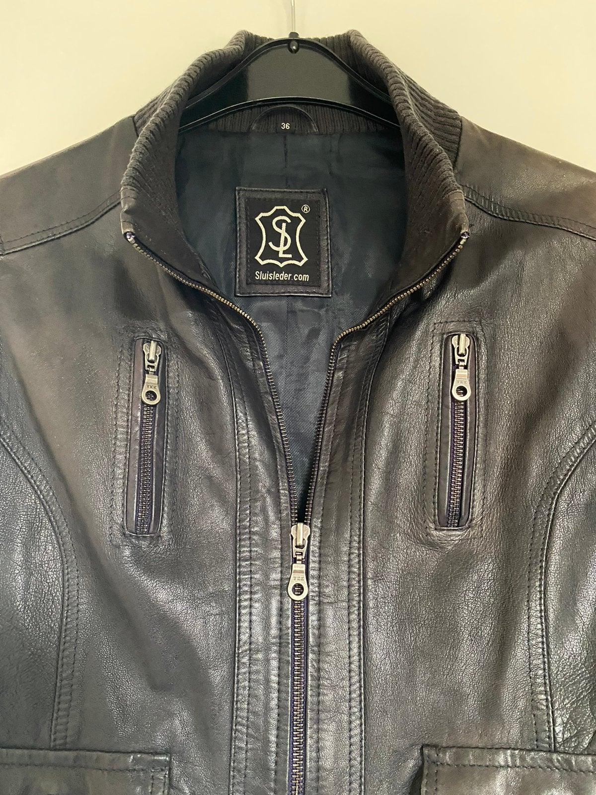 Vintage kort leren jasje, Kleding | Dames, Overige kleuren, Ophalen of Verzenden, Jasje, Maat 36 (S)