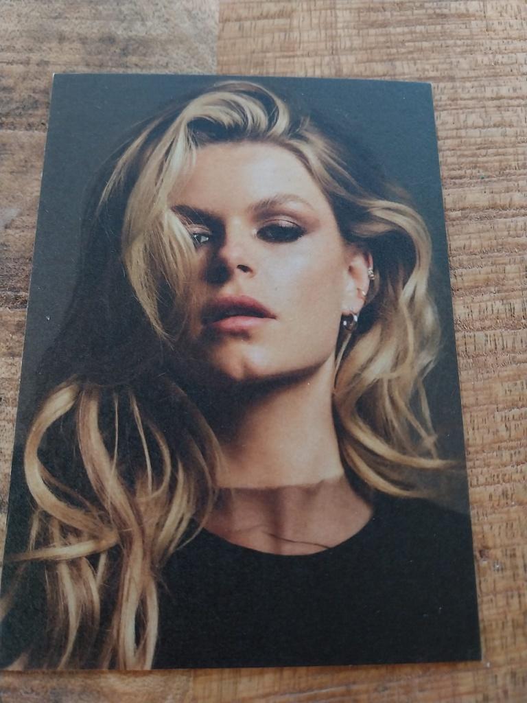 Fotokaart met originele handtekening Davina Michelle, Ophalen of Verzenden, Nieuw, Foto of Kaart, Gesigneerd