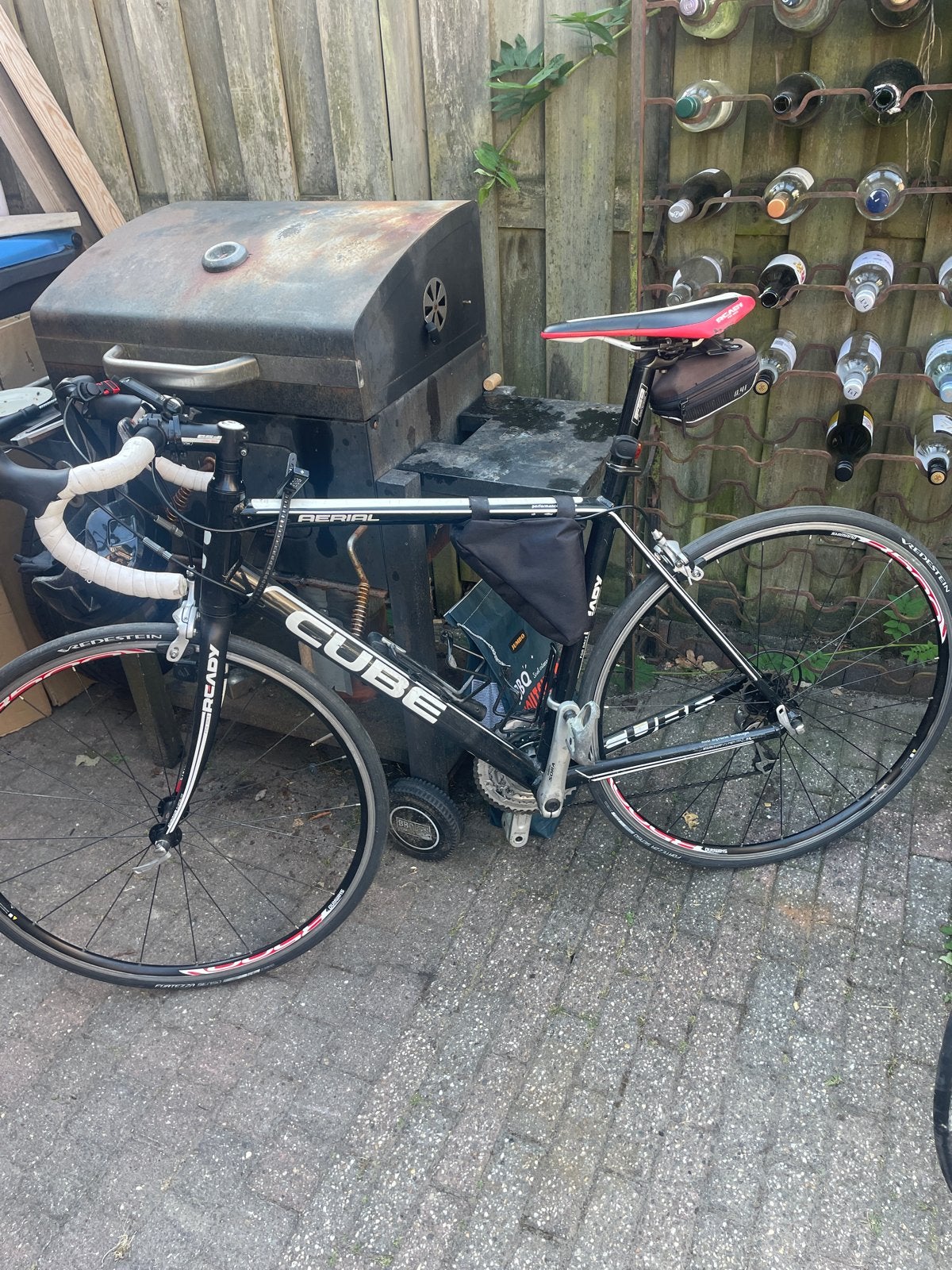 Cube racefiets, zwart, 28 inch, 18 versnellingen, Fietsen en Brommers, Overige merken, 28 inch, Gebruikt, Aluminium