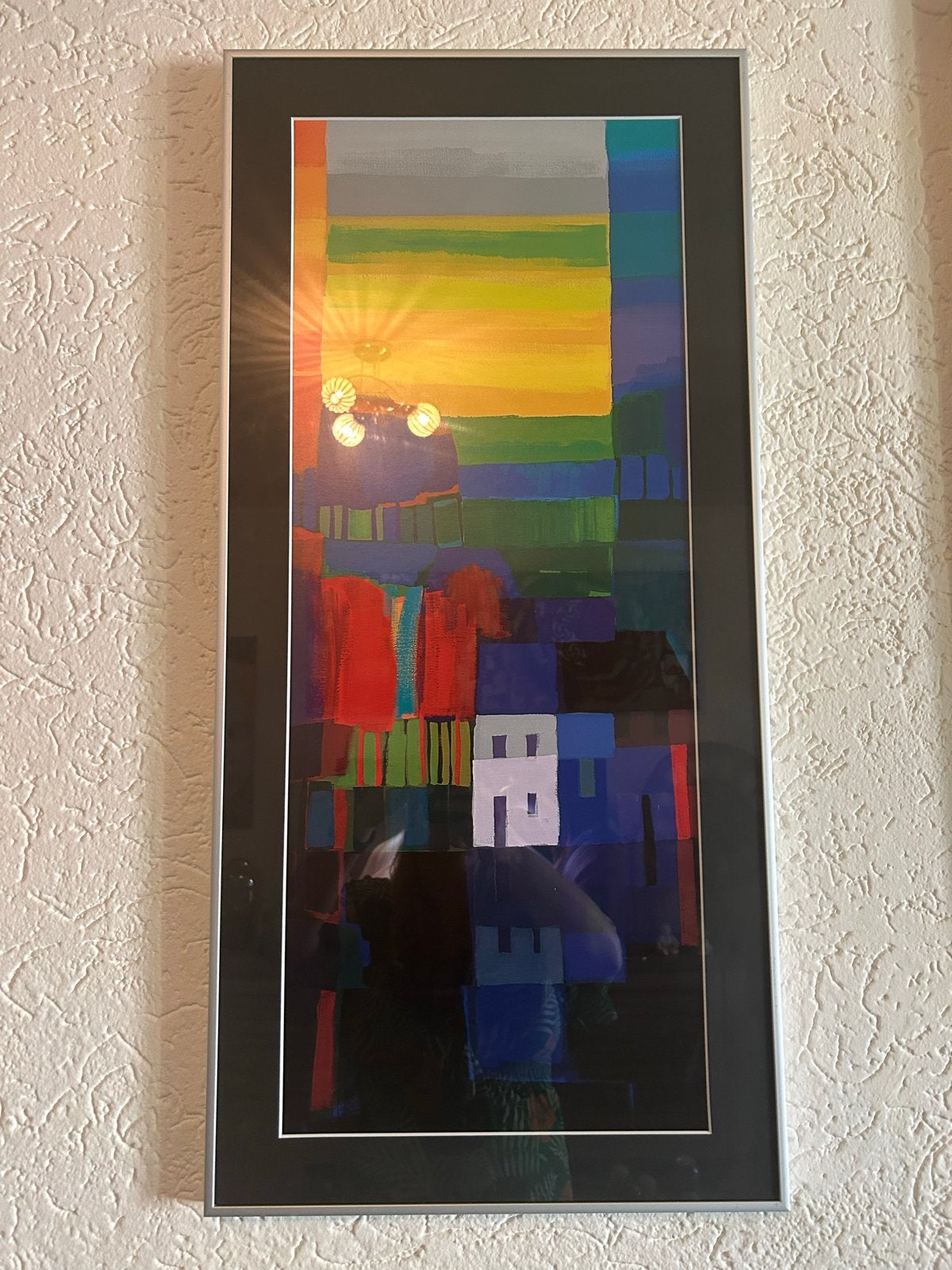 Abstracte schilderijen in lijst - Samen te koop, Antiek en Kunst, Kunst | Schilderijen | Modern, Abstract, Papier/karton, Ophalen of Verzenden
