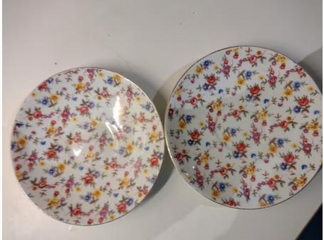 2 Vintage schoteltjes, Rosamunda, Royal Stafford., Ophalen of Verzenden