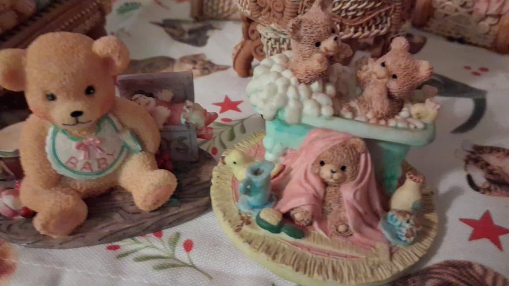 Schattige Teddybeer Beeldjes Collectie - Diverse Scènes, Verzamelen, Beelden en Beeldjes, Ophalen of Verzenden, Zo goed als nieuw