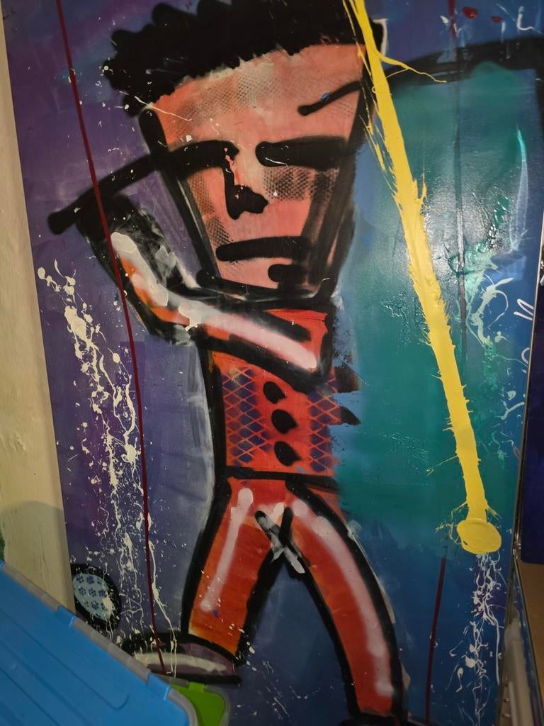 Espen Hagen schilderij golfer, Antiek en Kunst, Ophalen of Verzenden