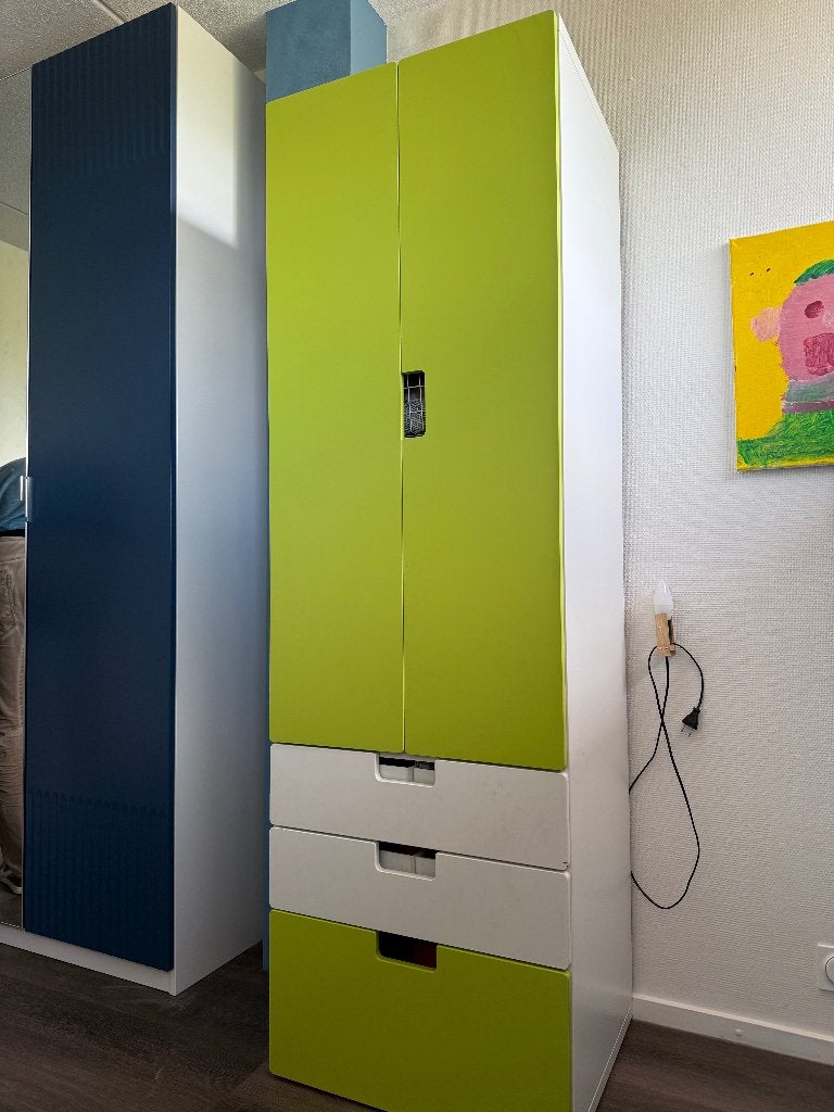 IKEA STUVA kledingkast groen/wit, Ophalen, Gebruikt, 50 tot 70 cm, 105 cm of meer