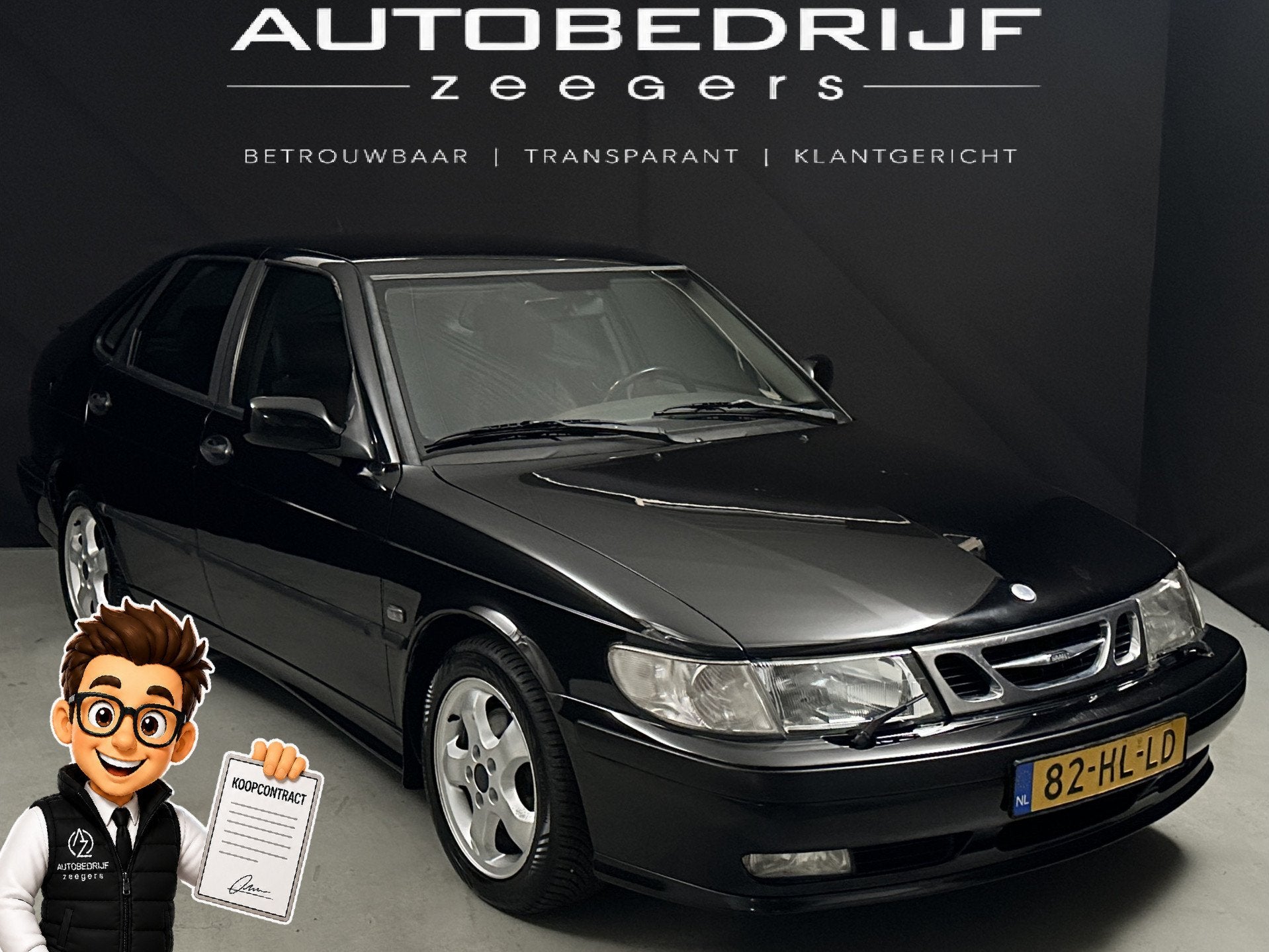 Saab 9-3 2.0t S *Automaat* (bj 2001), Gebruikt, 1340 kg, 4 cilinders, 150 pk