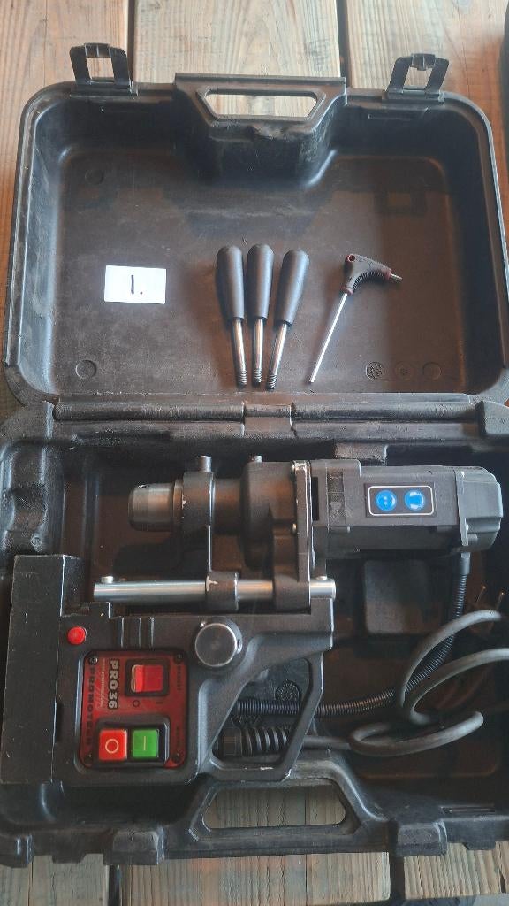 2x Magneetboor machine boormachine. Promotech en Jepson, ., Ophalen of Verzenden, Zo goed als nieuw, .