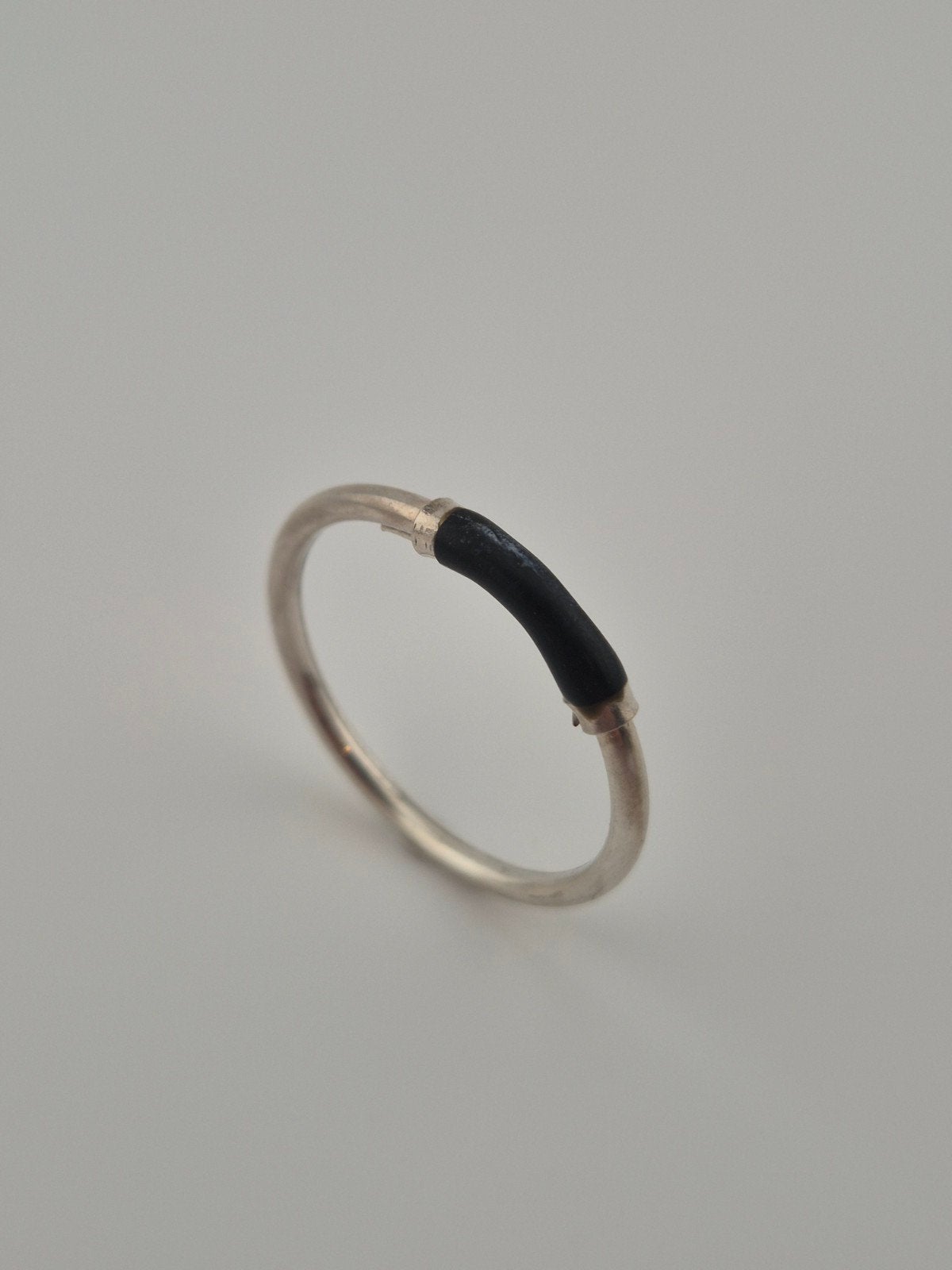 Mooie Vintage 925 Sterling Zilveren Ontwerp Ring | Onyx, Sieraden, Tassen en Uiterlijk, Piercings, Verzenden, Zilver, Neuspiercing
