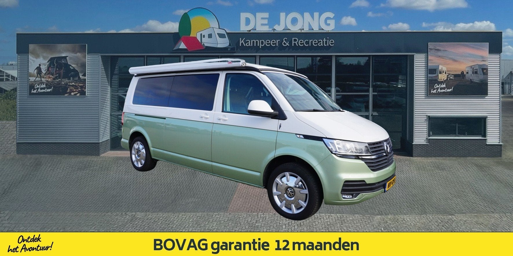 Volkswagen Transporter Woodpecker T6.1 (bj 2021), Caravans en Kamperen, Campers, Buscamper of Camperbus, Volkswagen, Bedrijf, 4 tot 5 meter