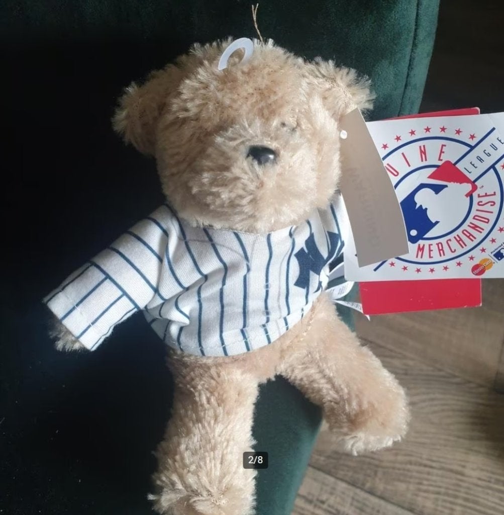 Officiele New York Yankees teddybeer Major League alle tags, Kinderen en Baby's, Speelgoed | Knuffels en Pluche, -, Ophalen of Verzenden