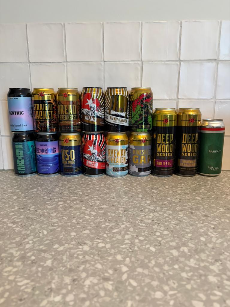 US stout / Barley Wine bieren Revolution / Half Acre / Side, Ophalen of Verzenden, Zo goed als nieuw, Flesje(s), Overige merken