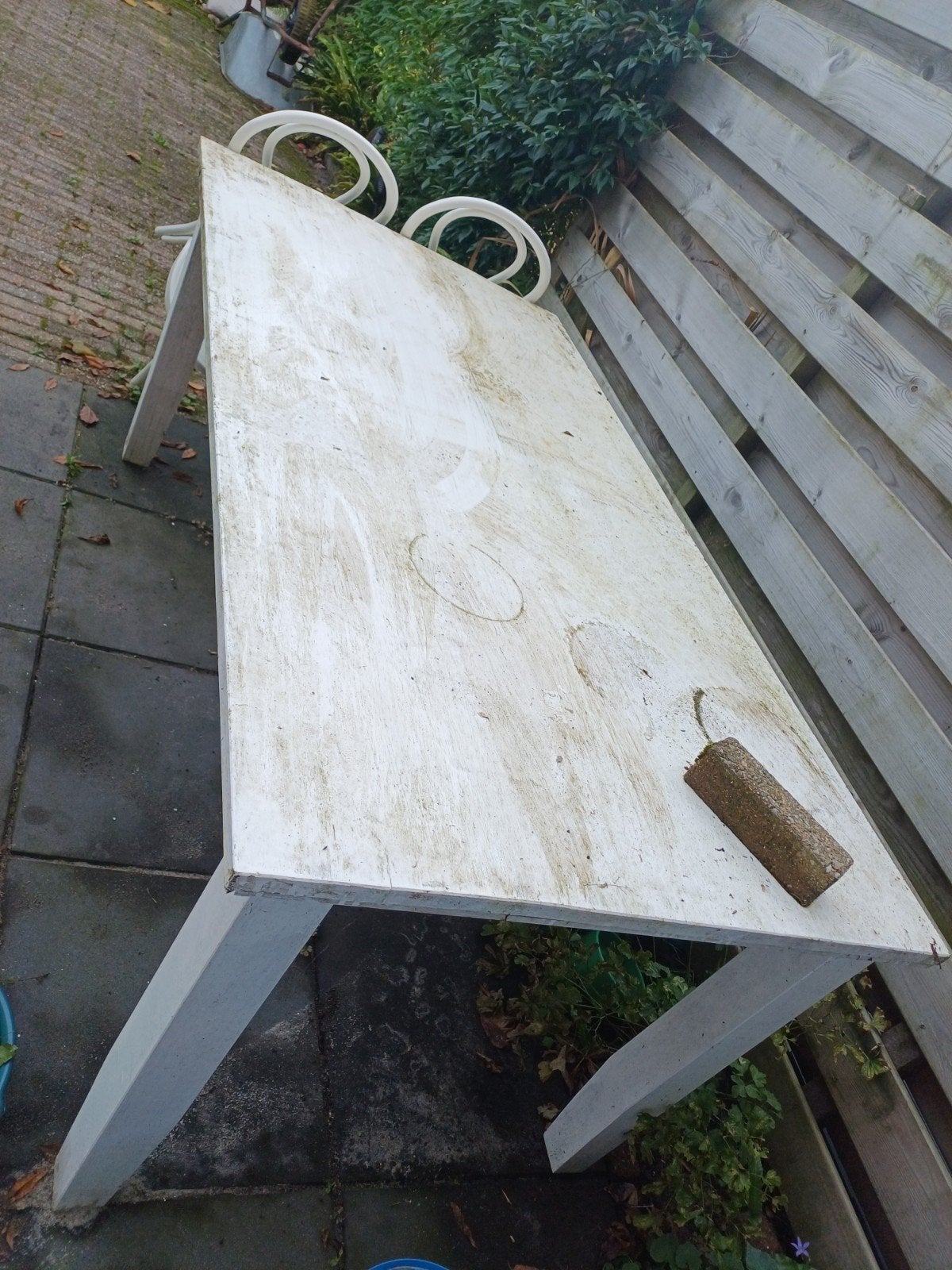 Tafel 180x91x76cm, Tuin en Terras, Ophalen of Verzenden, Gebruikt, Rechthoekig, Hout