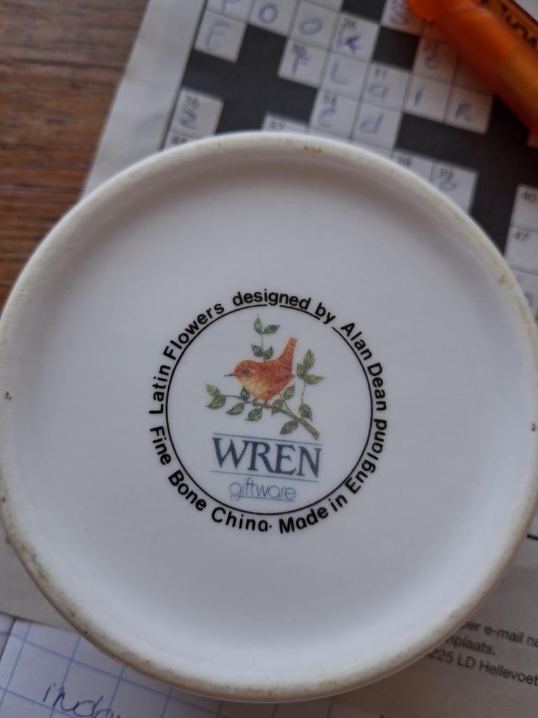 Wren Giftware Alan Dean England bloemen doosje, Antiek en Kunst, Ophalen of Verzenden