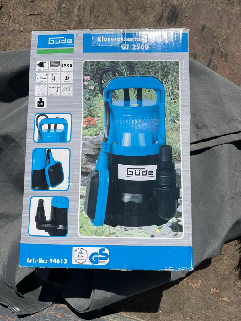 Nieuwe Gude dompelpomp GT 2500, Ophalen, Zo goed als nieuw, Dompelpomp