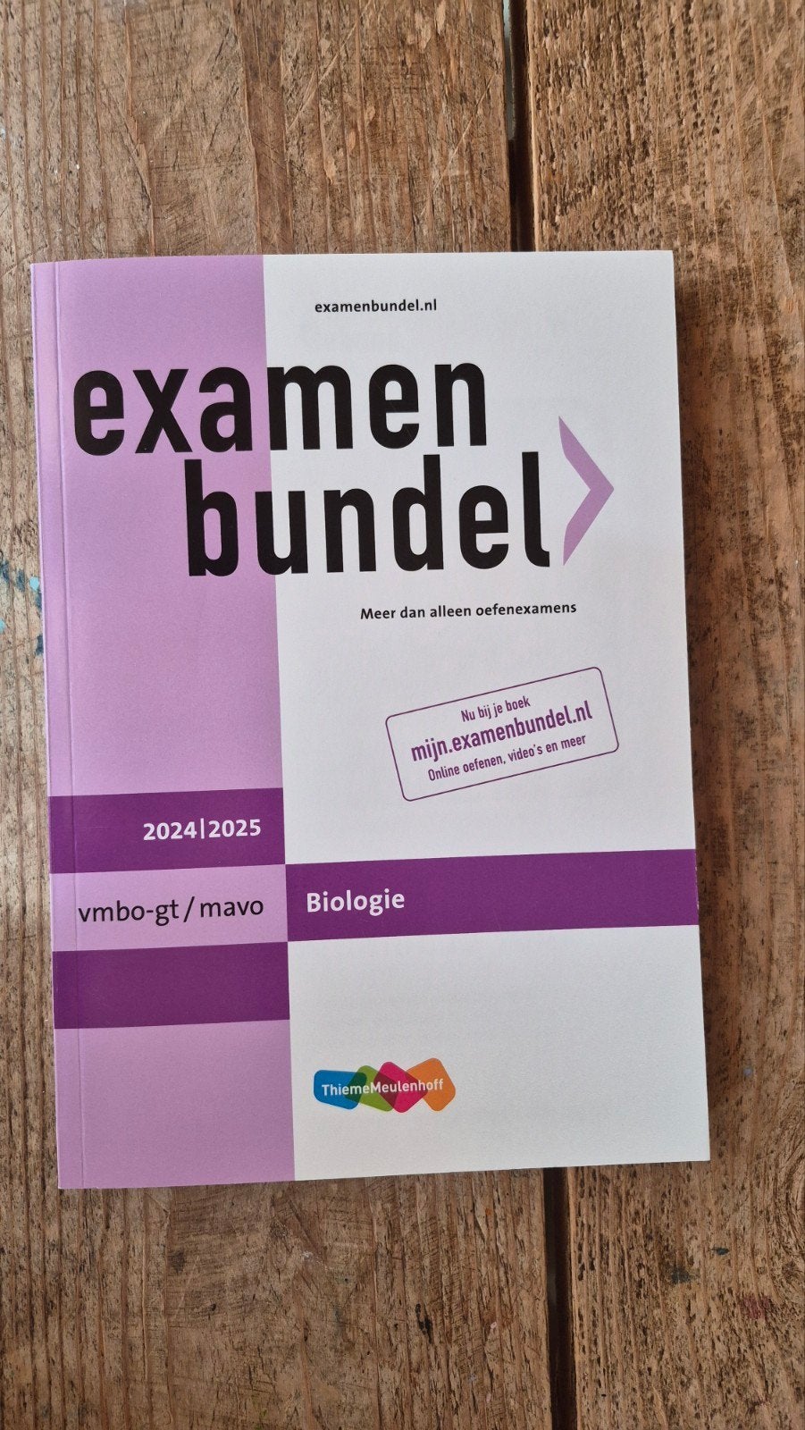 Examenbundel Biologie vmbo-gt/mavo 2024/2025, Boeken, Ophalen of Verzenden, Zo goed als nieuw, VMBO, Biologie