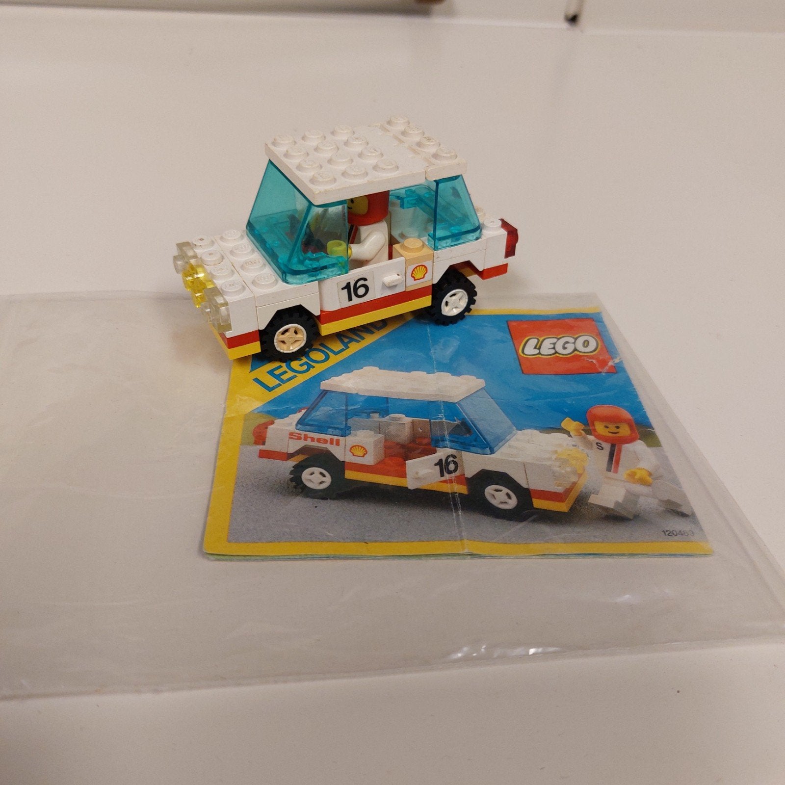 LEGO 6634 Rally Auto met Coureur - Vintage Legoland Shell, Ophalen of Verzenden, Gebruikt, Lego