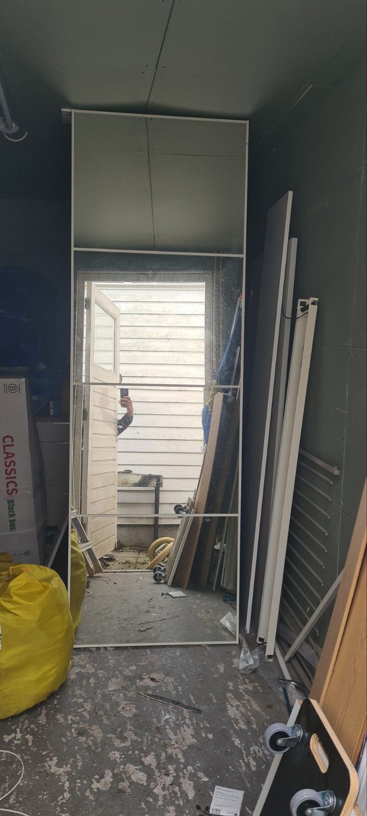 IKEA PAX AULI spiegeldeur, Ophalen, Gebruikt, 200 cm of meer, 50 tot 100 cm