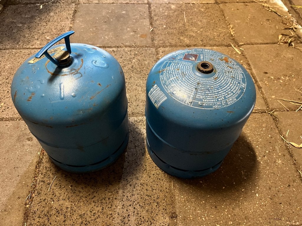 Gasflesjes, Ophalen, Gebruikt