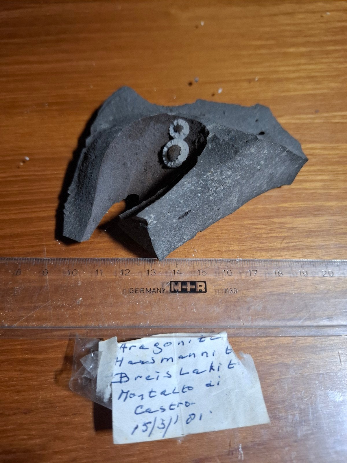 Aragoniet – Hausmanniet – Breislakiet – Italië – 1981, Ophalen of Verzenden, Mineraal