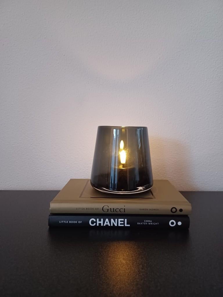 Luxury Windlicht Smoke Chic Nieuw!, Overige materialen, Overige kleuren, Nieuw, Ophalen of Verzenden