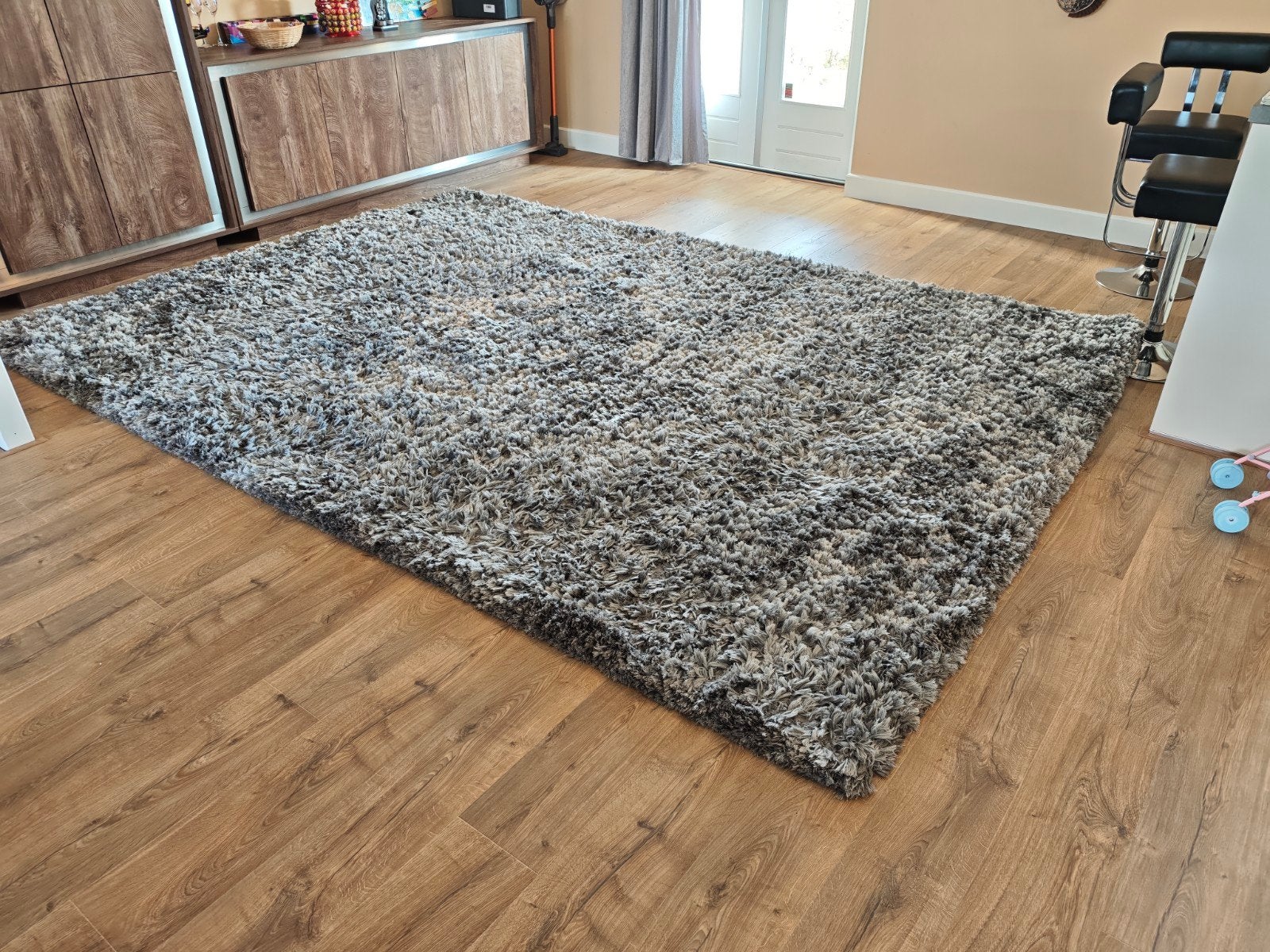 Premium hoogpolig vloerkleed Dallas 240x340 cm, Ophalen, Modern, Shaggy, 200 cm of meer, Zo goed als nieuw