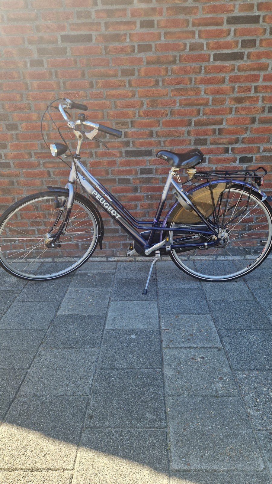 Nette Peugeot Damesfiets Deauville D49 - 7 versnellingen, Terugtraprem, Gebruikt, 47 tot 50 cm, Versnellingen