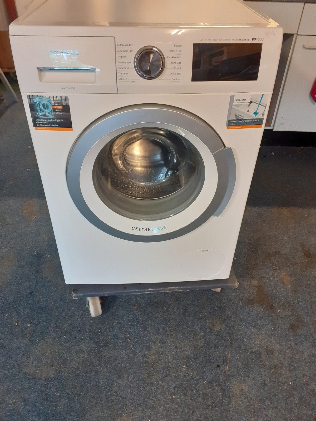 Siemens iQ500 extraKlasse Wasmachine 8kg - Zo goed als nieuw, Witgoed en Apparatuur, Wasmachines, Ophalen, 1200 tot 1600 toeren