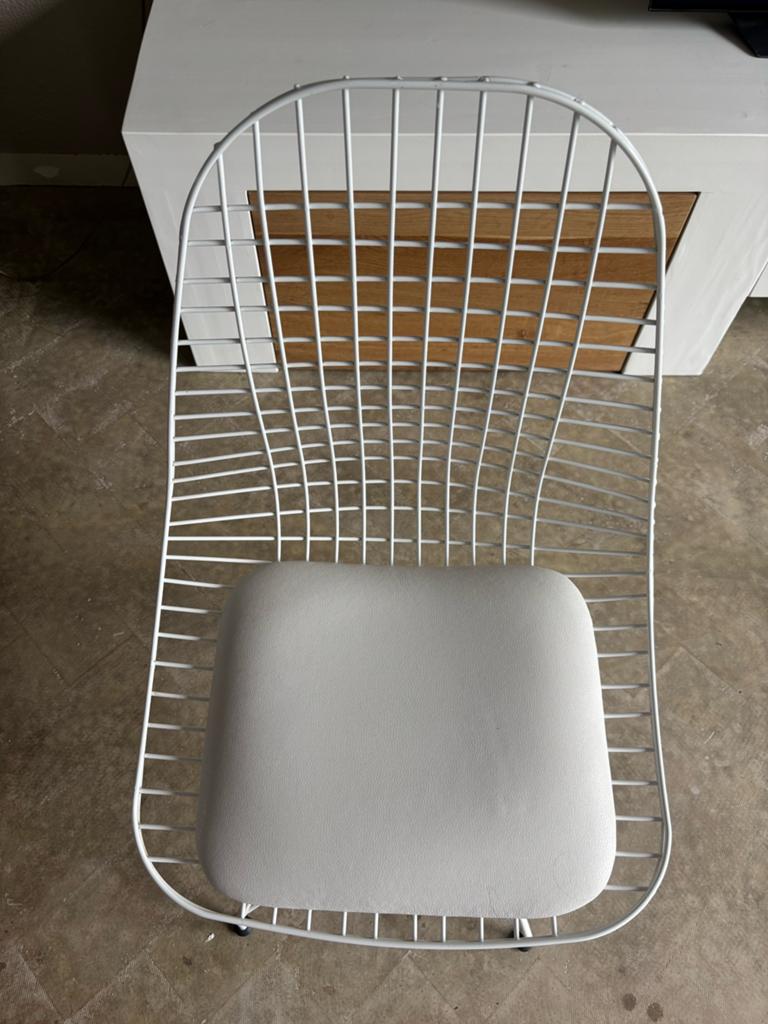 Eetkamerstoelen 6 stuks Ibiza stijl, Ophalen, Gebruikt, Wit, Vijf, Zes of meer stoelen