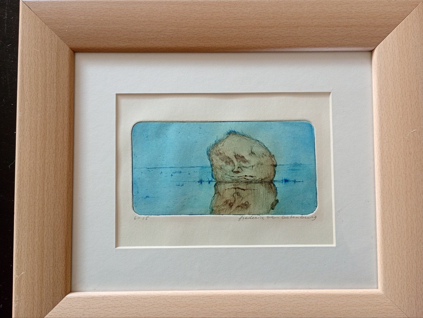 Topvondst! Frederik van Batenburg, Antiek en Kunst, 2000 tot heden, 17 cm, Ophalen of Verzenden, Lithografie