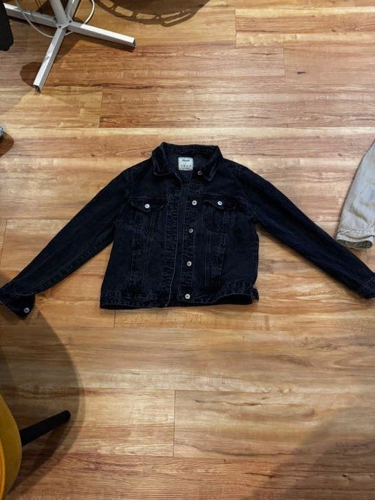 Zwarte spijkerjas van Denim Co. - Maat 46/48 (XL), Zwart, Maat 42/44 (L), Ophalen of Verzenden, Gedragen