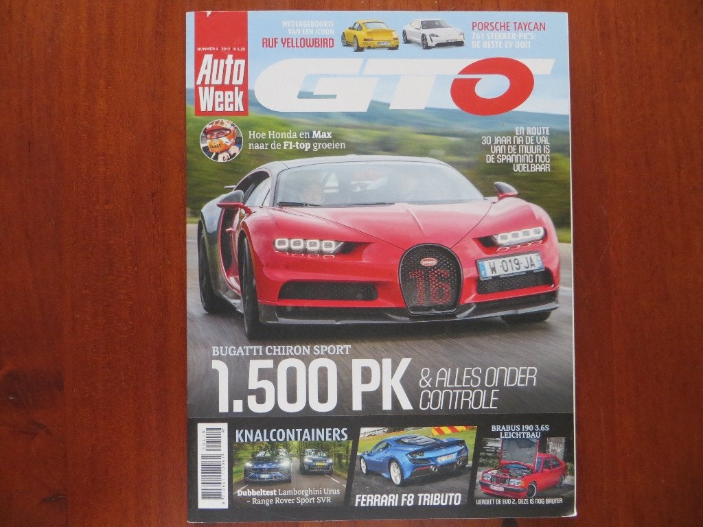 GTO 4 2019 Bugatti Chiron Sport, Ruf Yellowbird, Porsche, Ophalen of Verzenden, Porsche