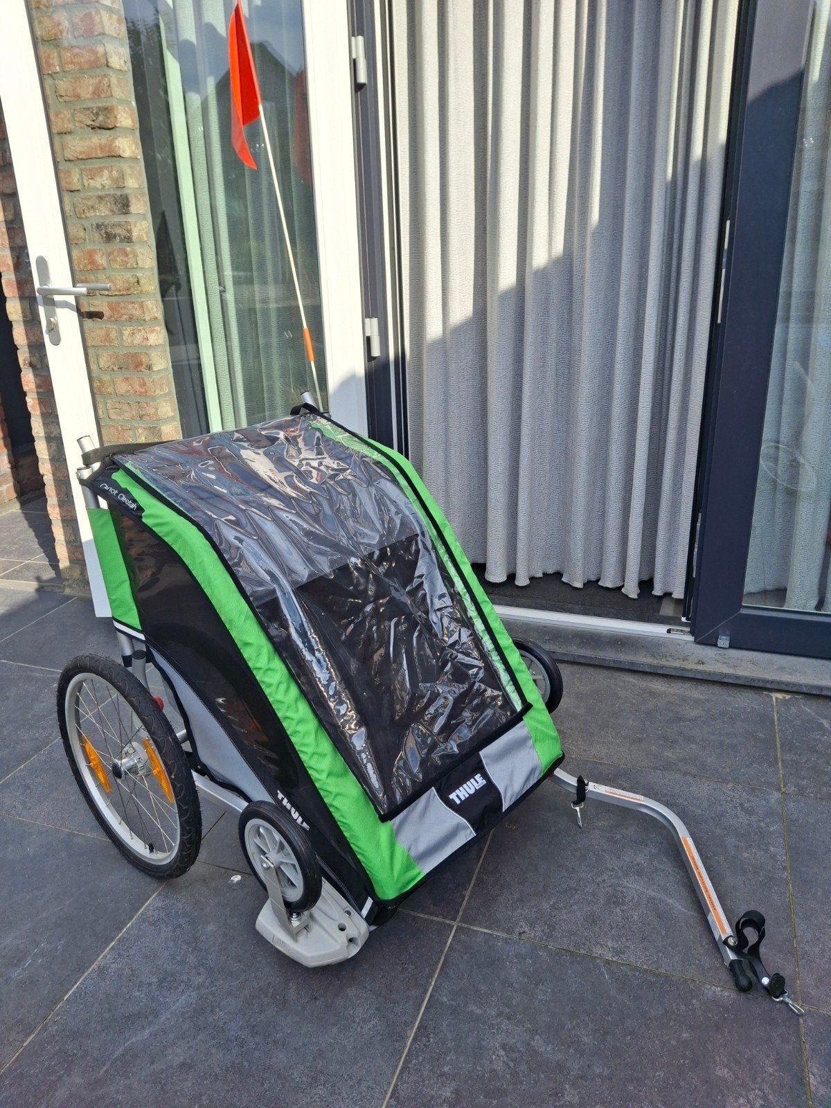 Thule Kinderkar 3-in-1: Wandelwagen, Fietskar, Renkar + Acc., Ophalen