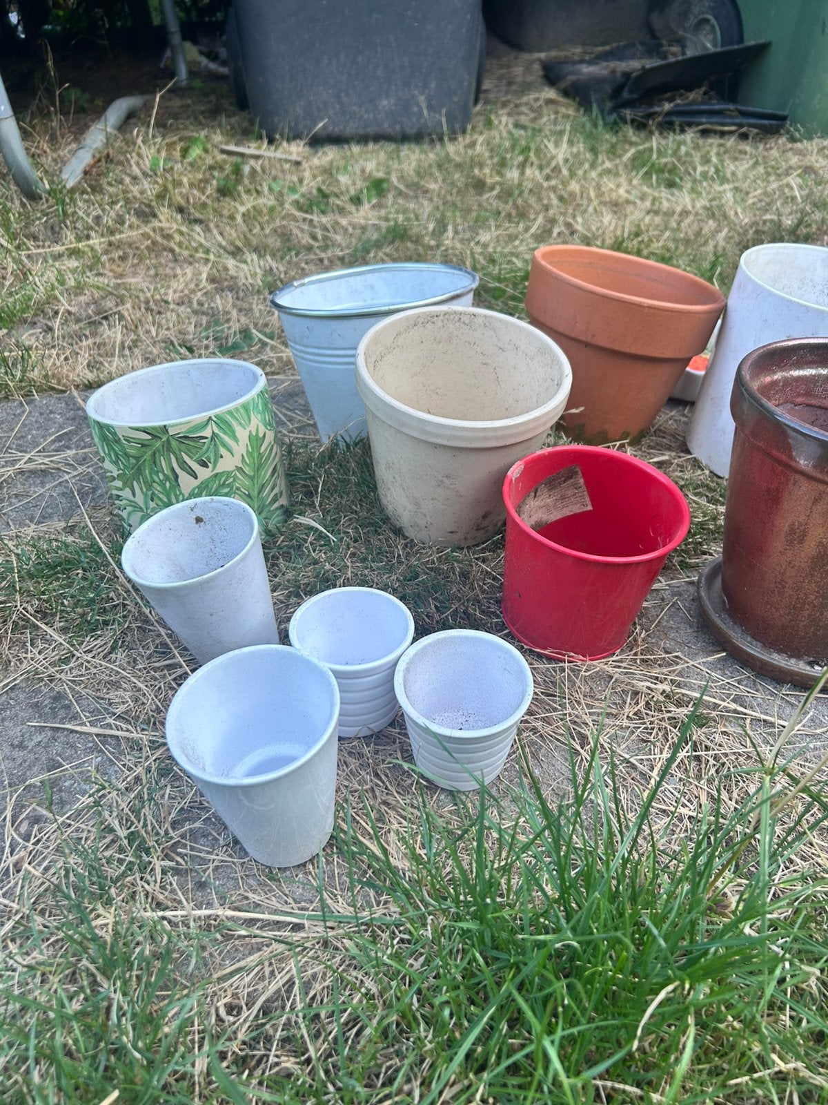 Bloempotten, Ophalen, Rond, Zo goed als nieuw, Aardewerk