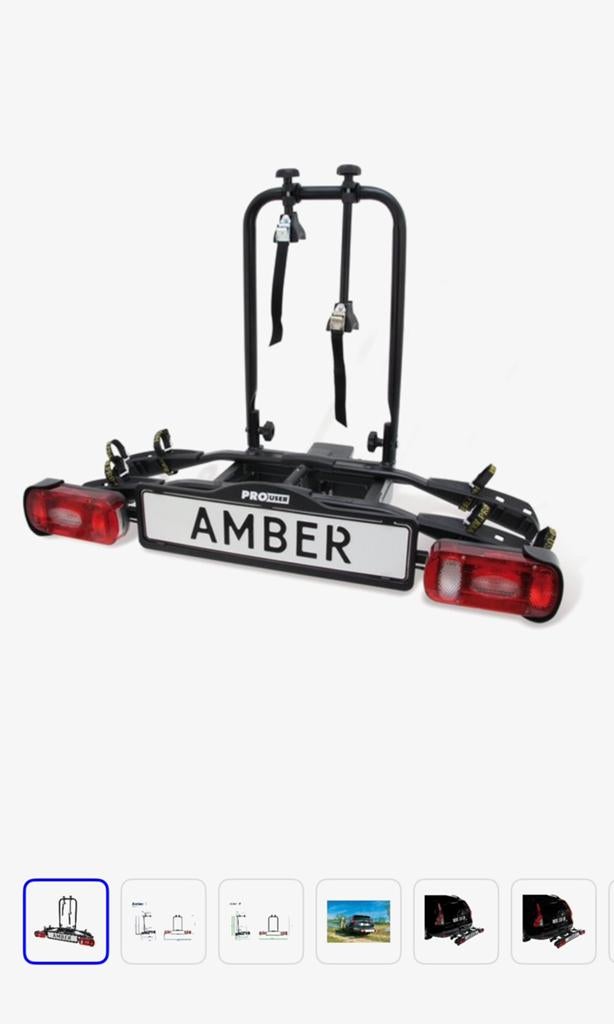 Pro-User Amber #2 disselfietsendrager voor 2 fietsen, Auto diversen, Fietsendragers, Zo goed als nieuw, Achterklepdrager, 2 fietsen